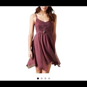 Mauve babydoll dress